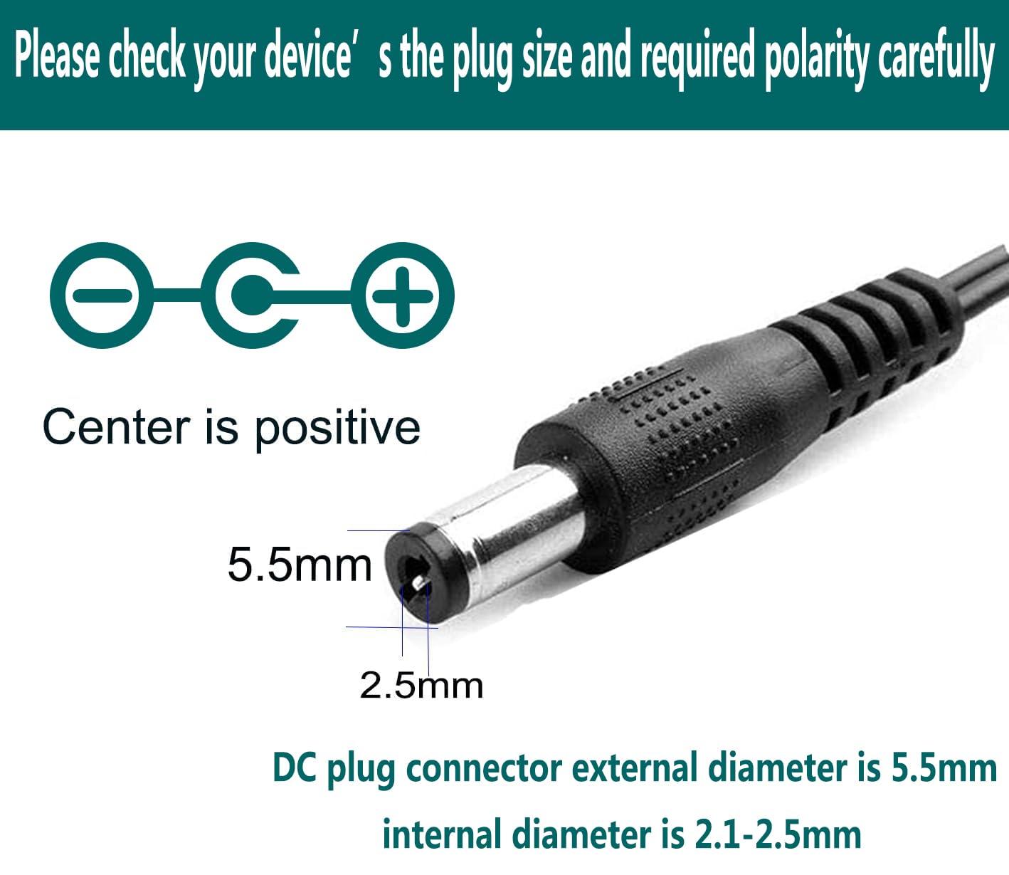 YOOFONE 5V 1A Power Supply 5W AC Adapter 100-240V 50-60Hz AC to DC 5 Volt 1 Amp Universal Wall Power Adapter Converter with 5.5x2.5mm Plug DC 5V Power Cord for for Routers Toys Recorder Speaker