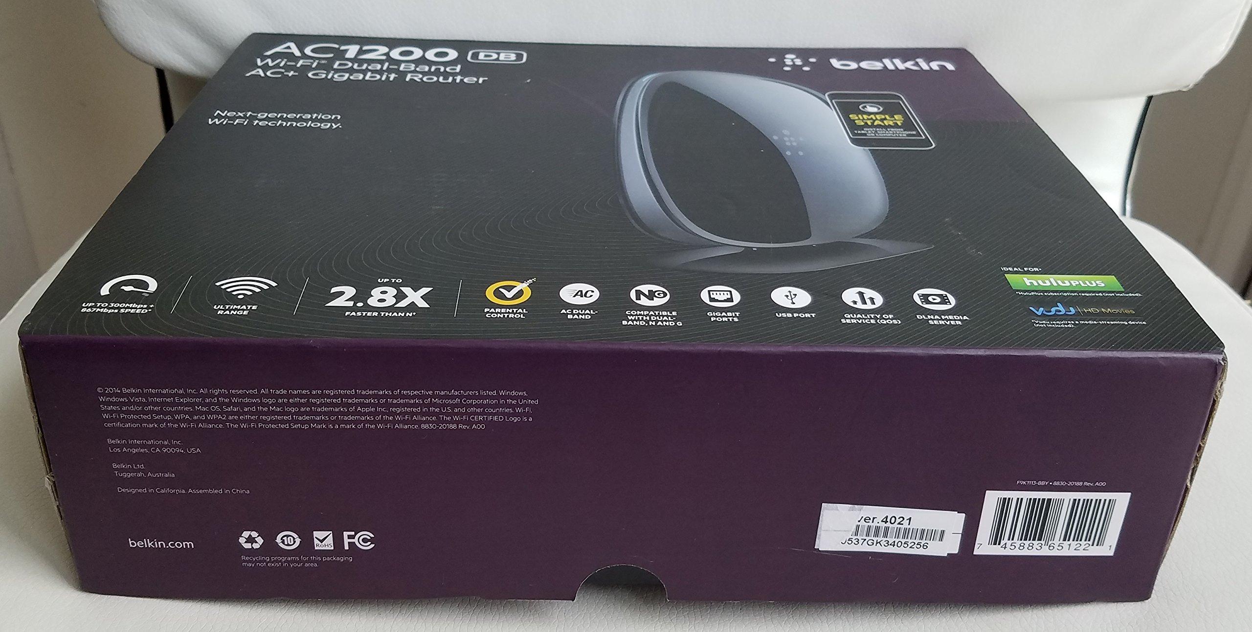 Belkin Belkin - Dual-Band AC+ Gigabit Router (F9K1113-BBY) Black - Pre-Owned