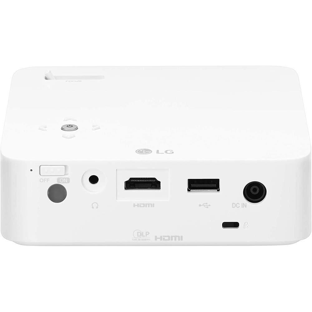 LG LG PH30N CineBeam Portable 250 ANSI Lumens HD LED Projector Bundle With 120\" Minolta 16:9 Indoor-Outdoor Screen