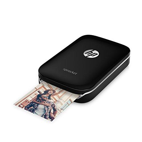 HP Sprocket HP Sprocket Portable Photo Printer, Print Social Media Photos on 2x3" Sticky-Backed Paper - Black (X7N08A)