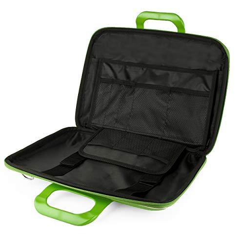 SumacLife Shoulder Messenger Bag 15 inch Briefcase Laptop Case Compatible with MacBook Pro 14-inch 15-inch (Green)