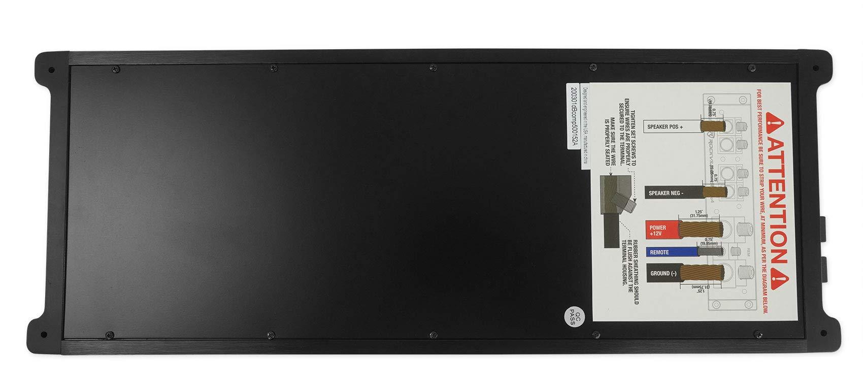 Rockville Rockville dBcomp4 Competition 3000W Mono 1-Ohm Car Amplifier, Dyno-Certified, MOSFET, Adjustable Crossover, Remote Sub Control, Perfect for Car Audio