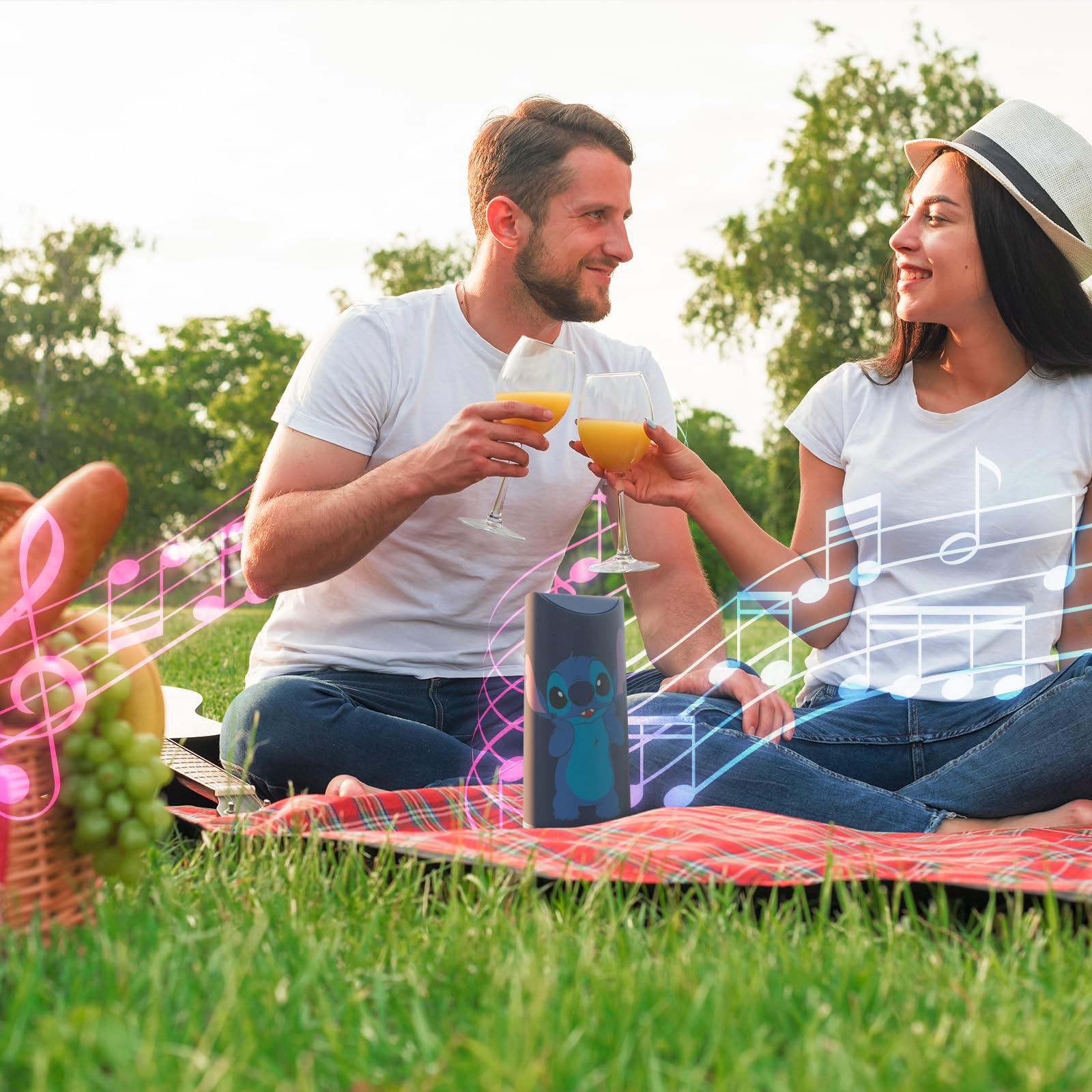 iJoy iJoy Disney Lilo and Stitch Wireless Bluetooth Speaker- Splashproof Rechargeable Wireless Speaker with 3 Hours Playtime/SD Slot/FM Radio- Stitch Stuff, Disney Stitch Gifts for Women//Men/All Fans