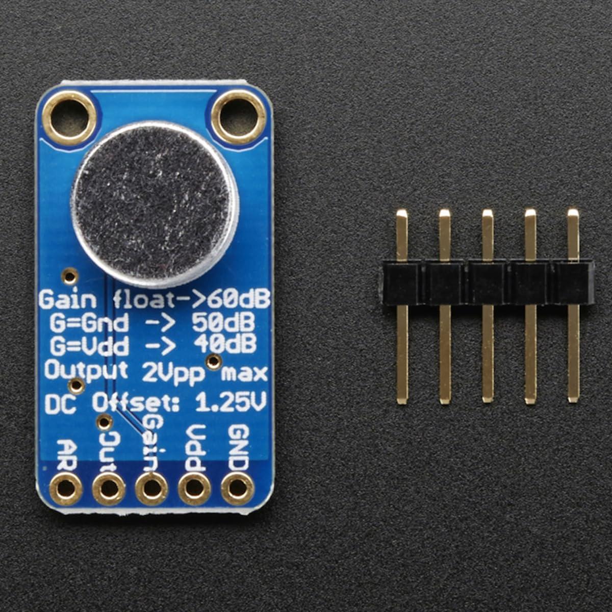 Adafruit Adafruit Electret Microphone Amplifier - MAX9814 with Auto Gain Control [ADA1713]