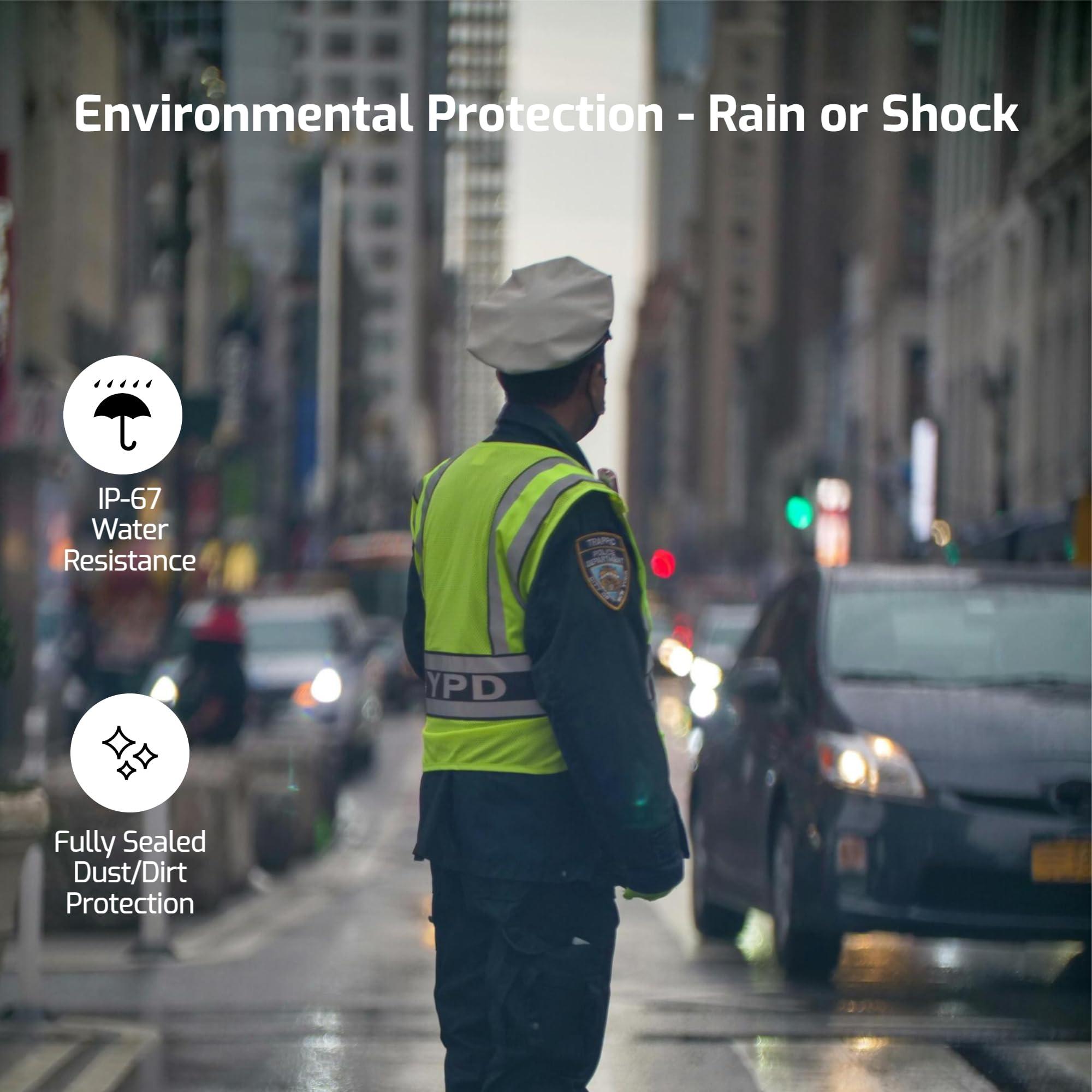 ARMORHAWK ARMORHAWK 4K Body Camera with Audio and Video Recording - Police Body Worn Camera | 140 Wide View Lens | Night Vision, Wearable, Emergency Alarm - for Civilians, Security, Law Enforcement, Personal