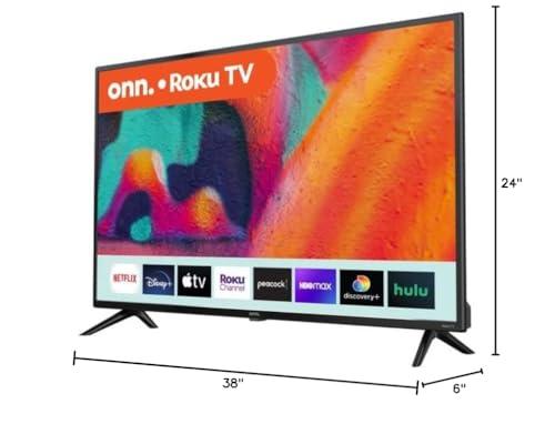 ONN ONN 40-Inch Class FHD 1080p Smart LED TV 60Hz Refresh Rate HDMI USB Compatible with Alexa & Google Assistant 100097810 (Renewed)