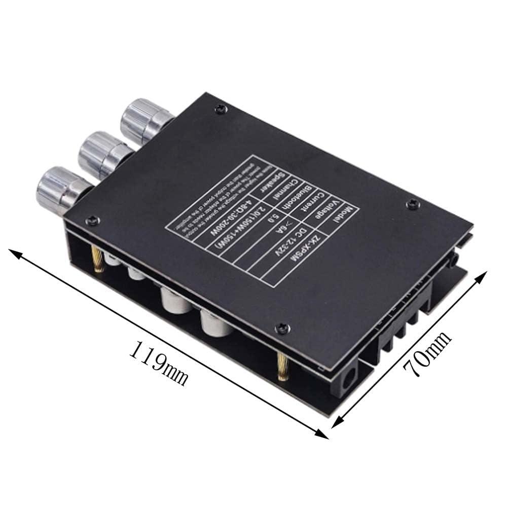 Senzooe ZK-XPSM 150WX2 adjustment audio amplifier board module dual channel TDA7498E heat sink