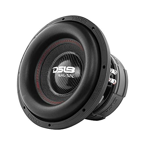 DS18 DS18 EXL-XX12.4DHE 12” High Excursion Car Audio Subwoofer 4000 Watts Dual Voice Coil 4 Ohms (1 Speaker) High Performance Big Bass Applications High Power