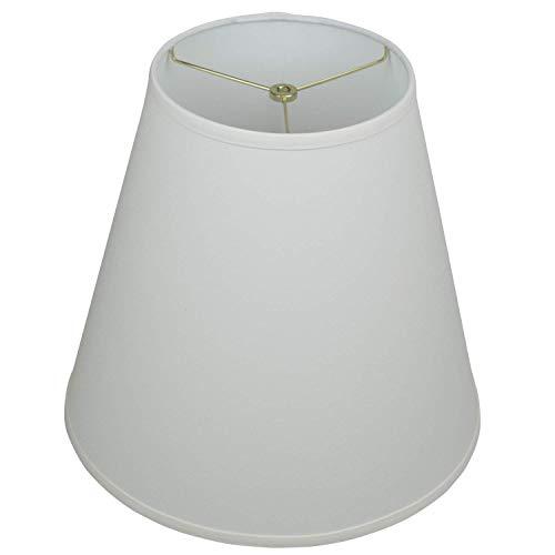 FenchelShades.com FenchelShades.com Lampshade 9" Top Diameter x 16" Bottom Diameter x 15" Slant Height with Washer (Spider) Attachment for Lamps with a Harp (Linen Cream)