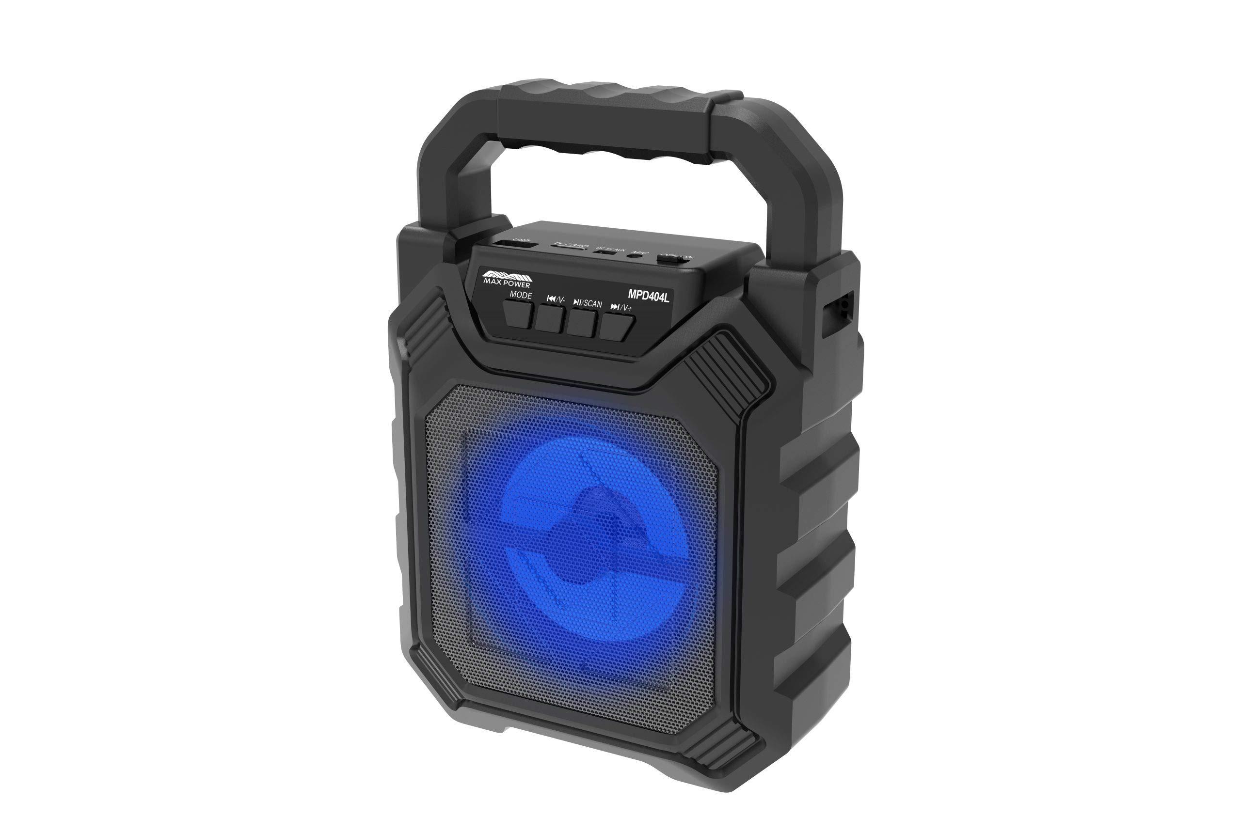 Max Power Max Power MPD404L 4\" Portable Bluetooth Speaker