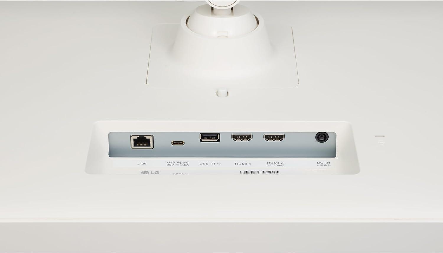 LG LG 32 inch 4K Smart Monitor, 16:9 Ultra HD (3840x2160) LCD Display, 5ms, 60Hz, AMD FreeSync, with webOS, ThinQ Home, 2x5W Stereo Speakers, USB Type-C, AirPlay 2, Bluetooth, with 5ave HDMI Cable