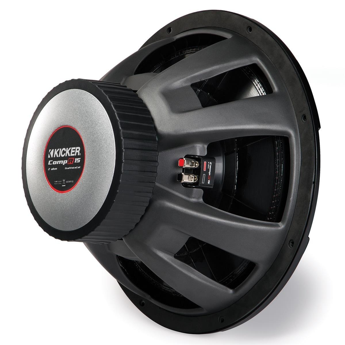 KICKER Kicker CompR15 15-Inch (38cm) Subwoofer, DVC, 2-Ohm, 800W