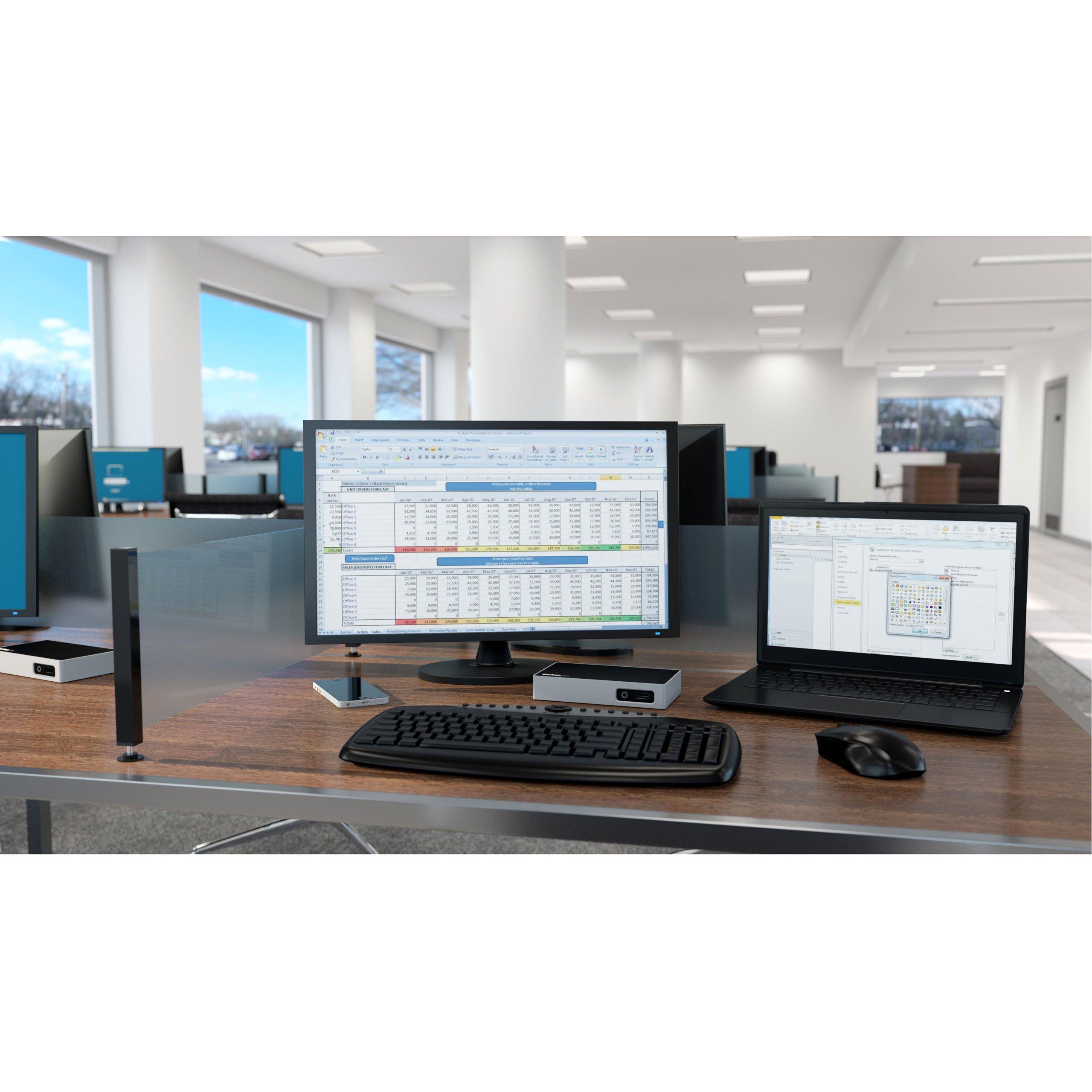 StarTech.com StarTech.com 4K DisplayPort Docking Station for Laptops/USB 3.0 / Universal Laptop Docking Station / 4K Ultra HD Doc (USB3VDOCK4DP)