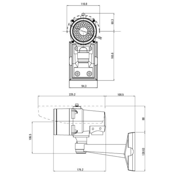 DirectNine Basics CNB Long Range IR Bullet CCTV Camera BE4810NCR 550TVL 7.5-50mm, ICR, Built-in Fan & Heater 12V DC