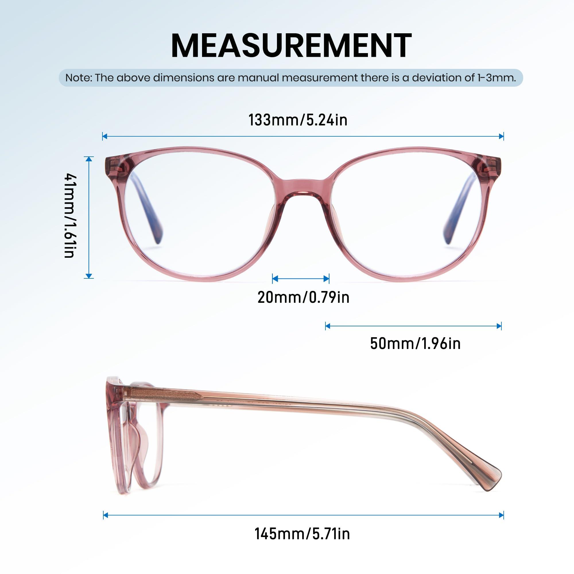 Cyxus Cyxus Round Blue Light Glasses Women Men Retro Circular Computer Glasses Anti Blue Light Blockers 8149