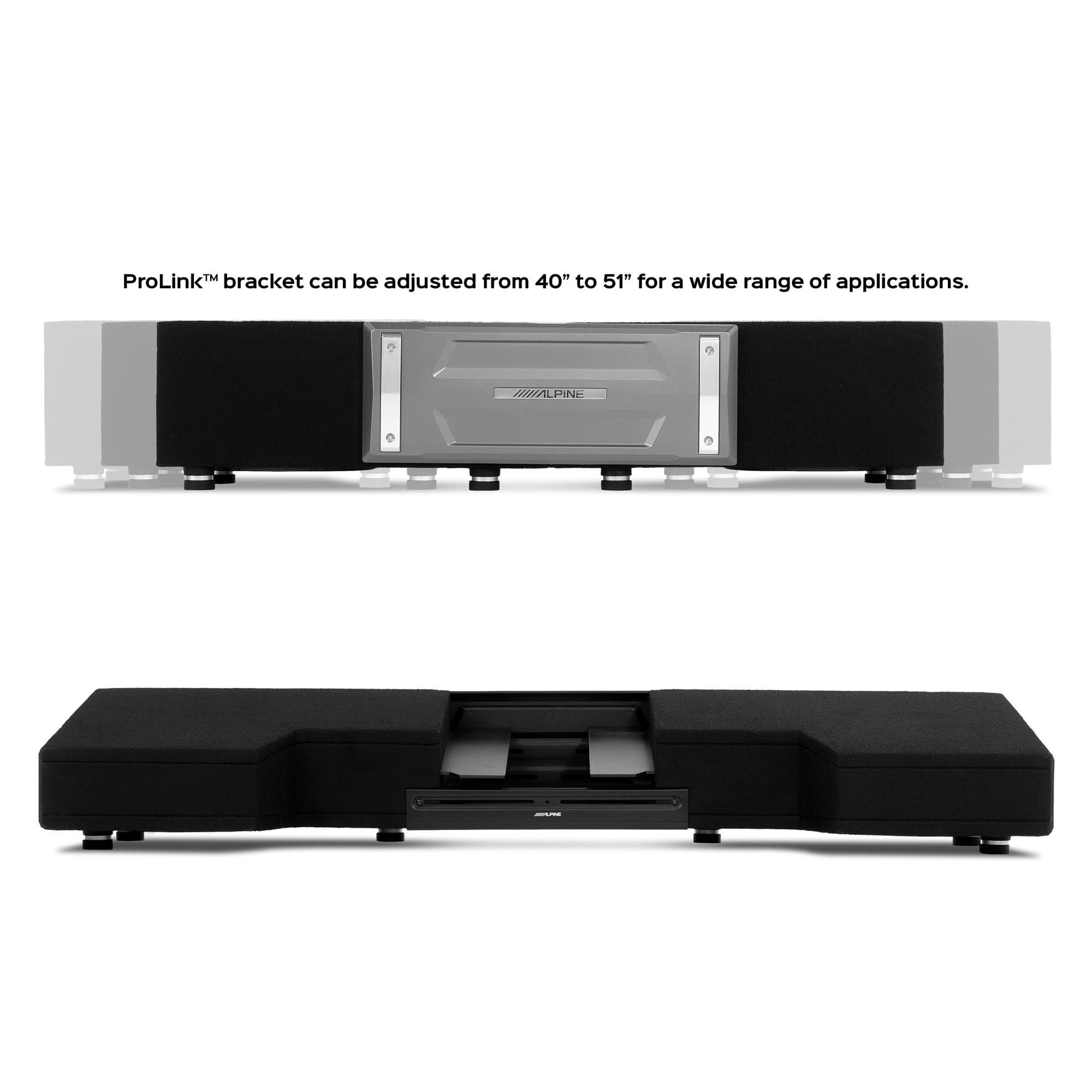 Alpine Alpine S-DB8V-TRK Dual 8 Halo S-Series Preloaded Truck Subwoofer Enclosure with ProLink w/ S2-A60M Amp Bundle & Rux Knob