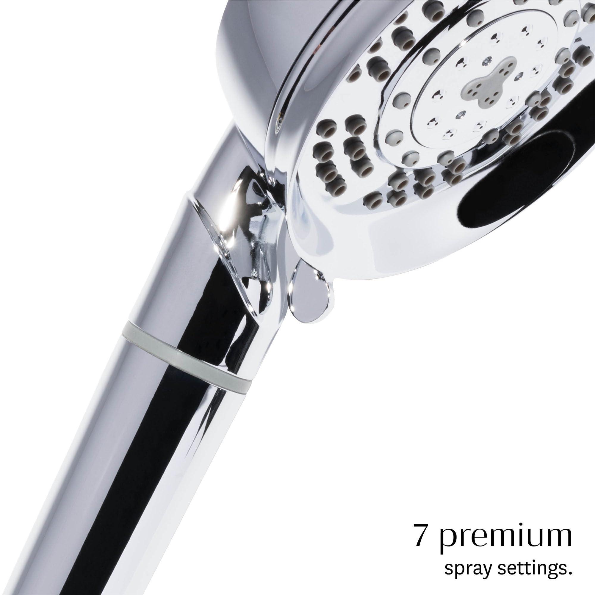 T3 Micro T3 Source Hand-Held Showerhead | Adjustable Hand Held Chrome Shower Head with Chlorine Filter | Mineral Filter Reduces Free Chlorine and Hydrogen Sulfide