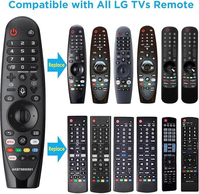 VOVEWAN Universal Remote Control for LG Smart TV Magic RemoteNO Voice Function No Pointer Function Compatible with All Models for LG TV