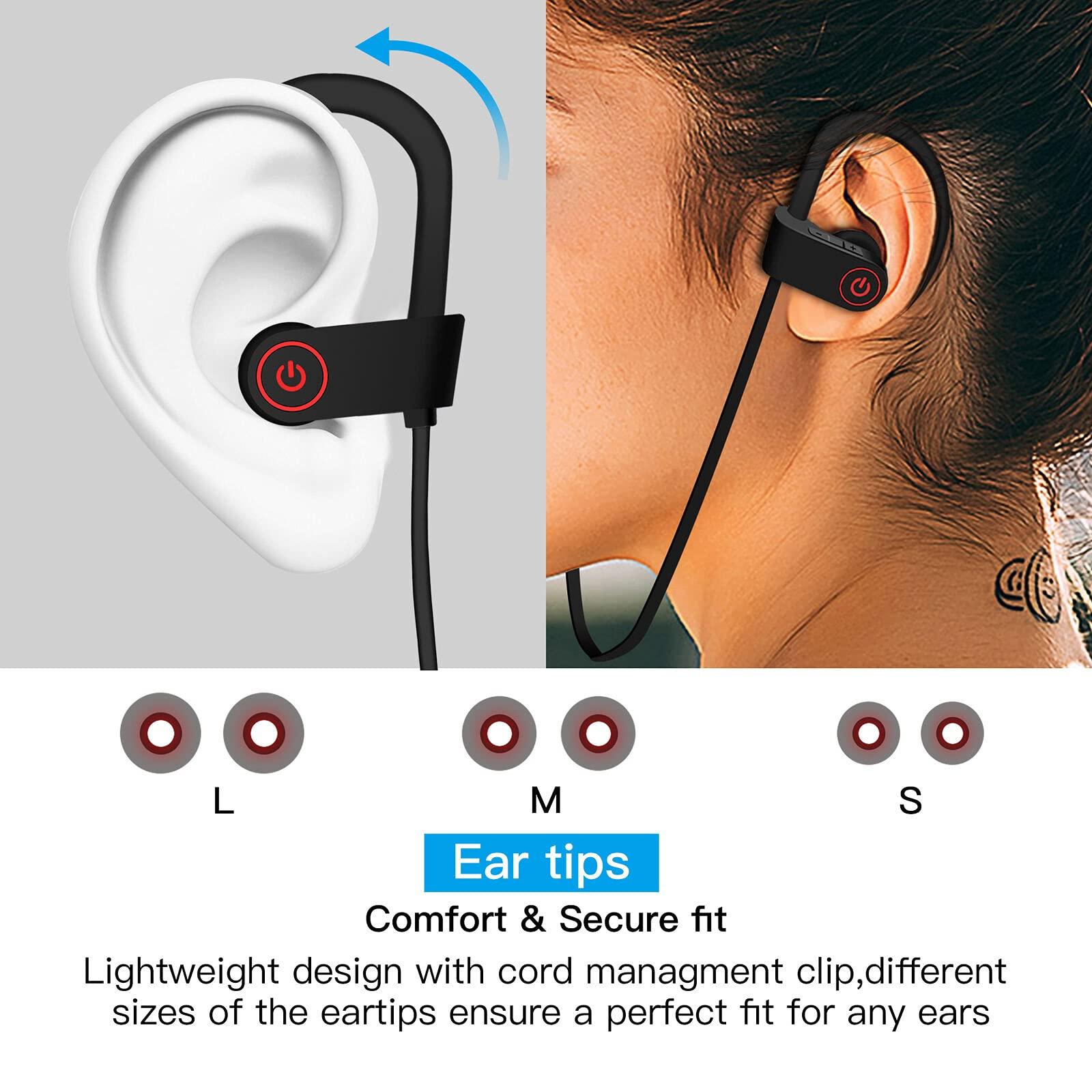 kkTrades Wireless Waterproof Bluetooth Ear Buds Stereo Headphones in Ear Sports Headset