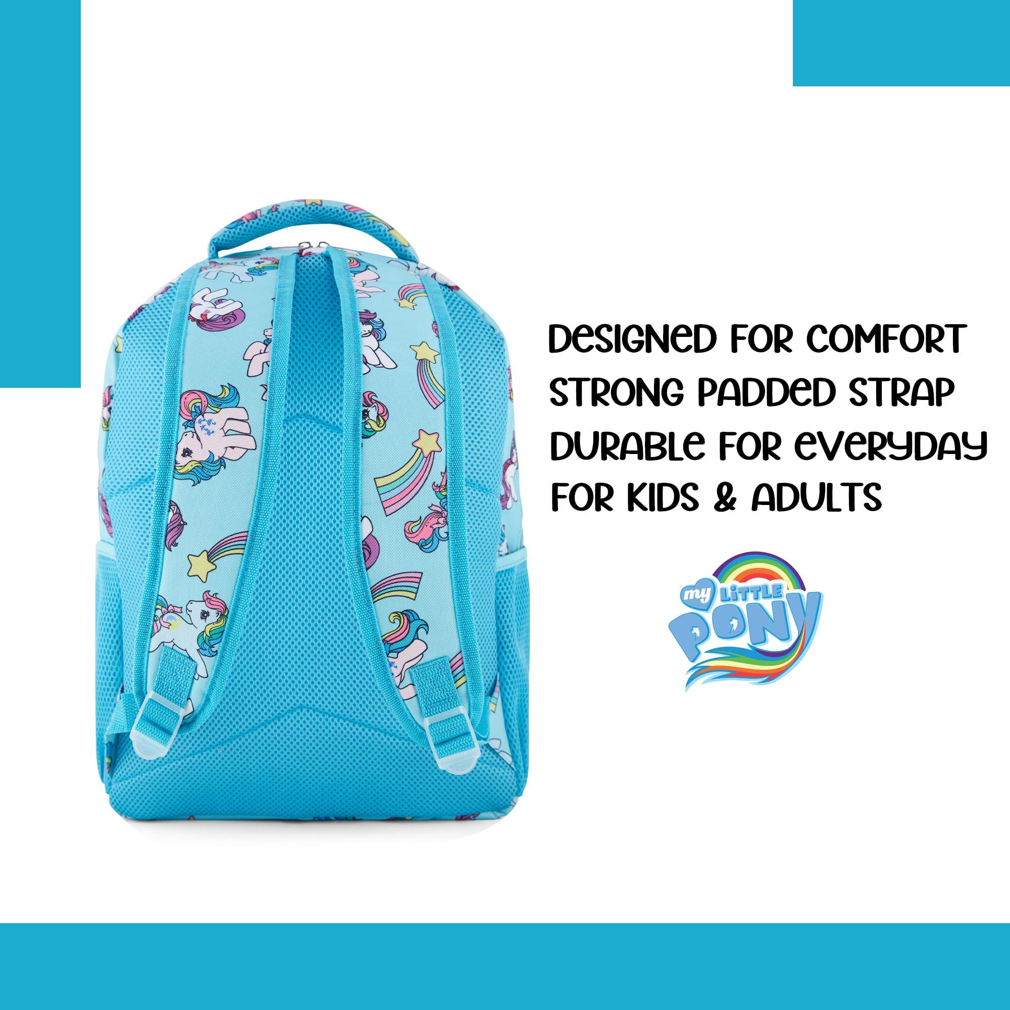My Little Pony My Little Pony Classic Backpack - Twilight Sparkle, Rainbow Dash, and Fluttershy - MLP Kids School Bag - 16" Backpack with Front Pocket and Laptop Sleeve - Bookbag for Girls and Boys - Toddler & Kids