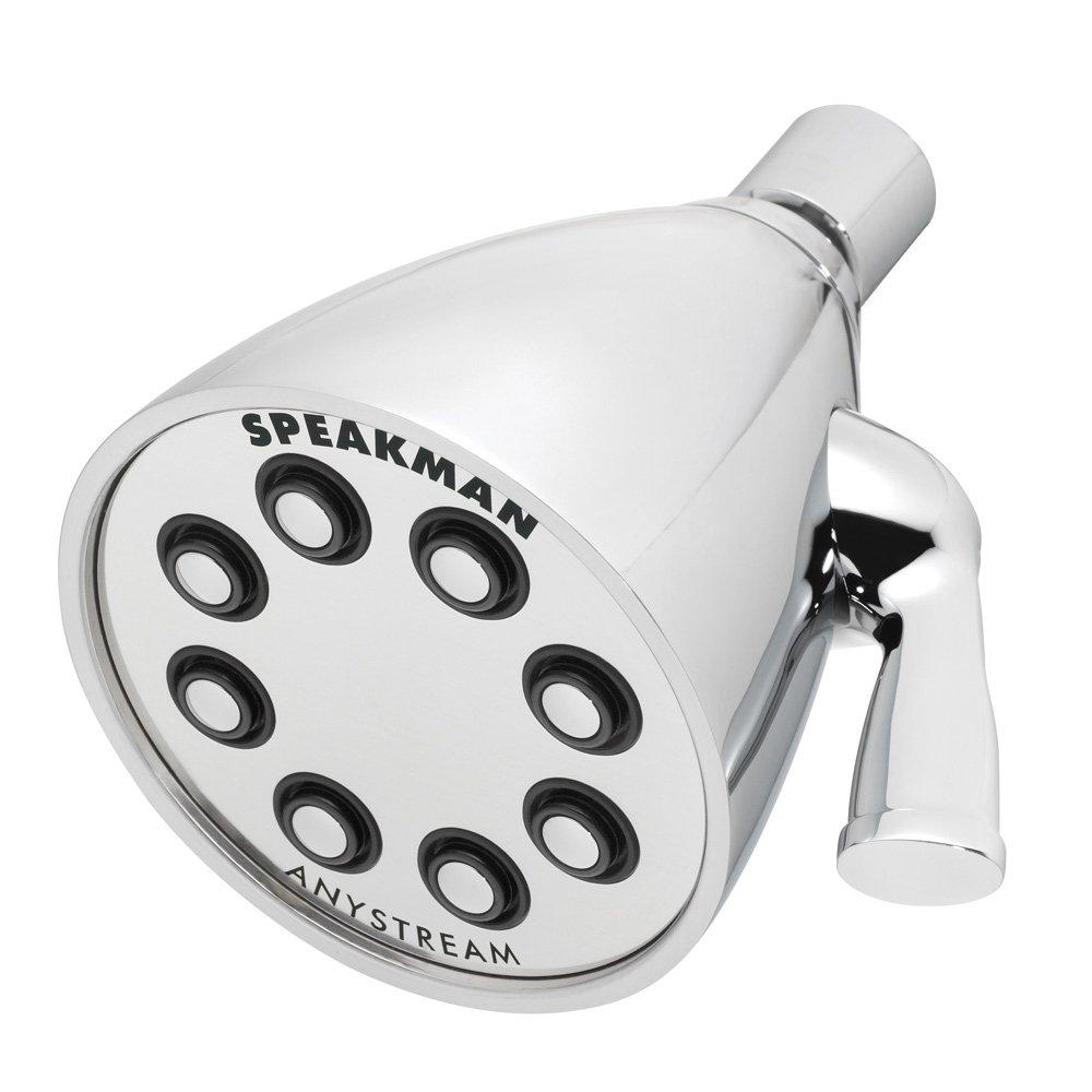 Speakman Speakman S-2251 Signature Icon Anystream Adjustable High Pressure Shower Head - 2.5 GPM Solid Brass Replacement Bathroom Showerhead, Polished Chrome
