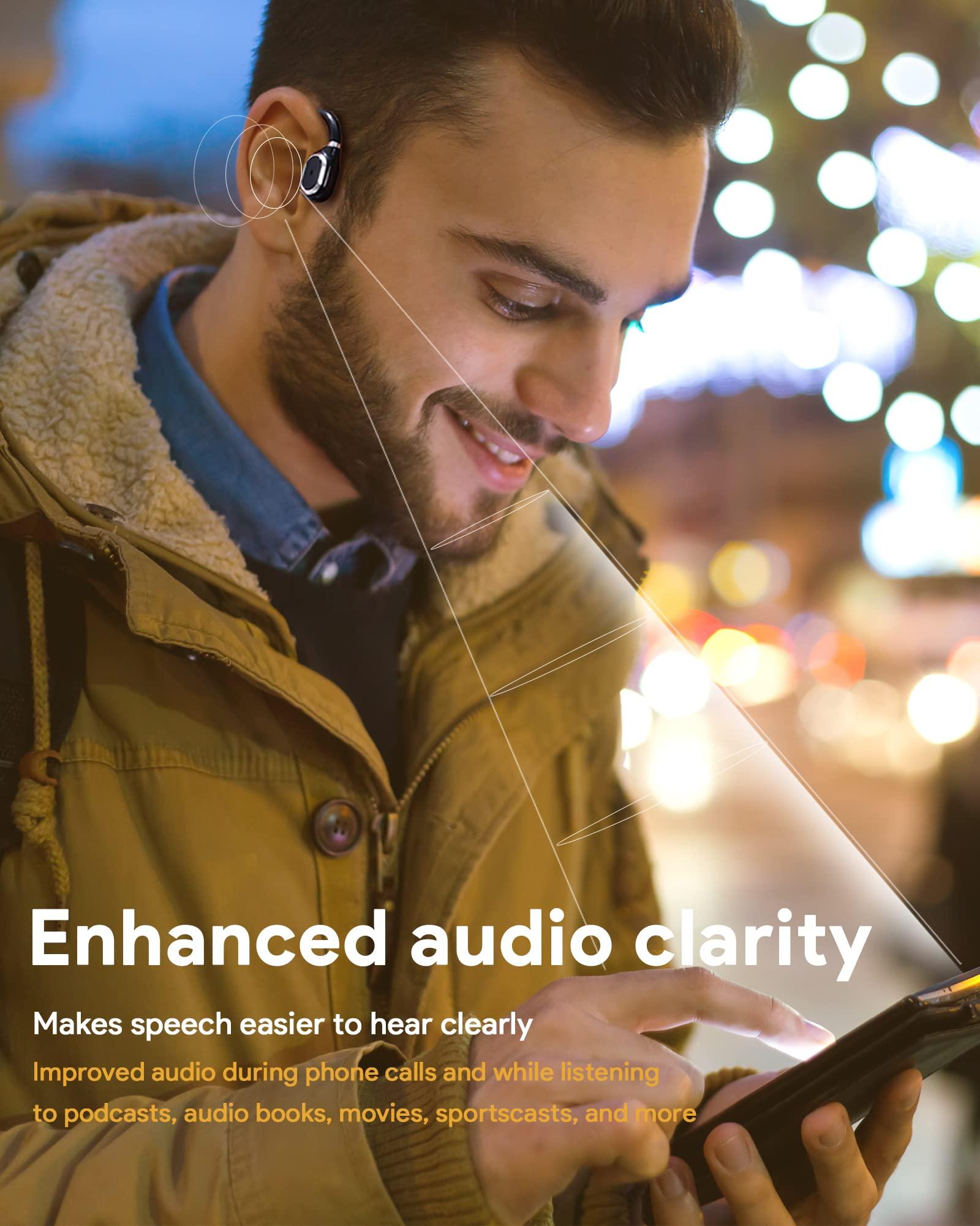 MEE audio MEE audio AirHooks Open Ear Headphones - Lightweight, Comfortable, Sweatproof Wireless Bluetooth Earbuds with Mic and High Audio Clarity Let You Hear Your Surroundings for Safer Workouts and Running