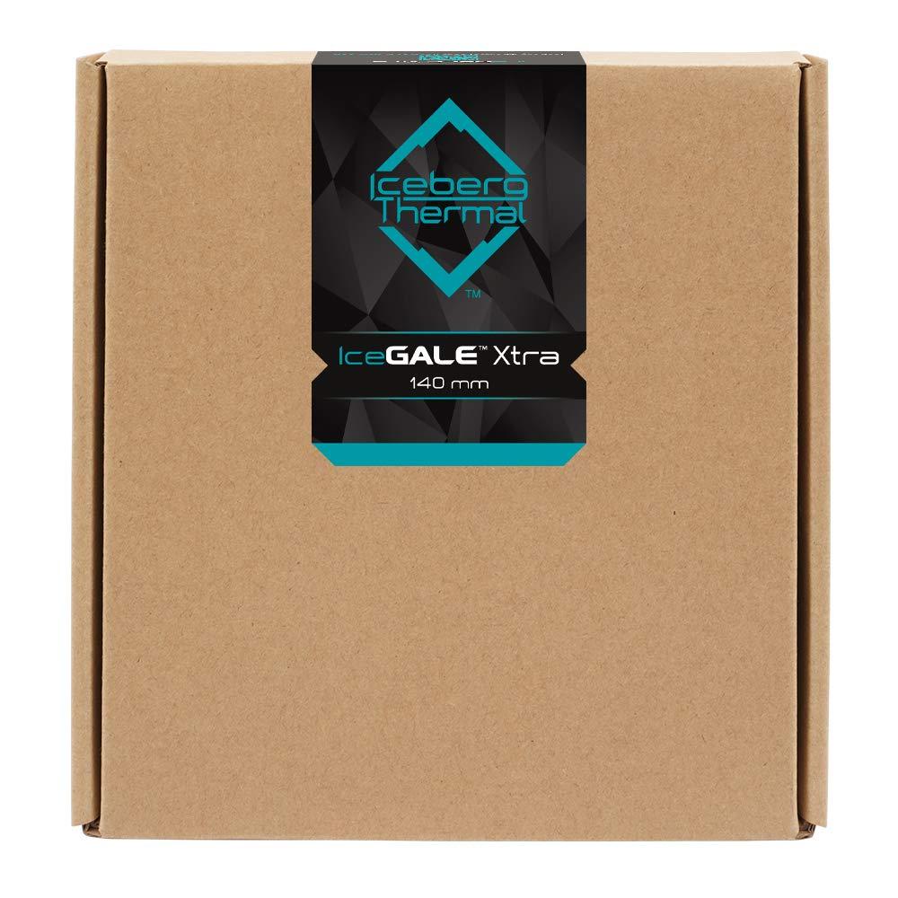 IceGALE Iceberg Thermal IceGALE Xtra 140mm PWM Ball Bearing High Performance Case Fan ((2-Pack) Teal)