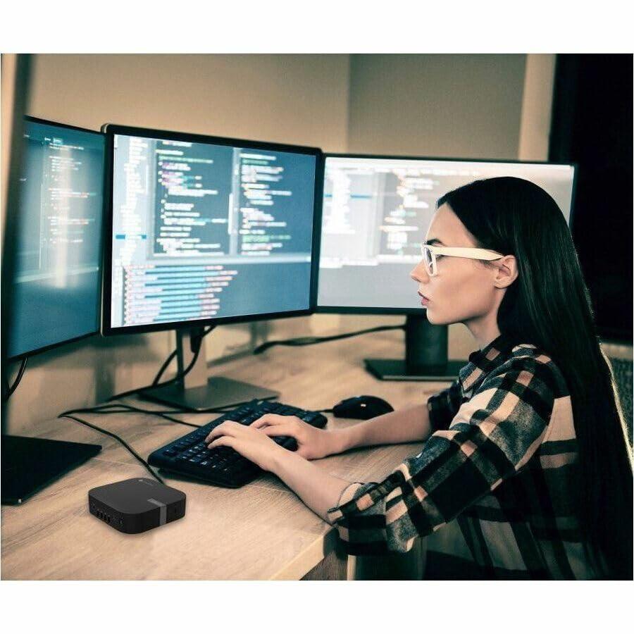 ASUS ASUS Chromebox 5a with Intel Celeron 7305 Processor, 4GB DDR4 RAM, 128GB M.2 PCIe G4x4 NVMe SSD, Quad-Display, Wi-Fi 6E & Bluetooth, Gb LAN, USB-C, Chrome OS, VESA Mount