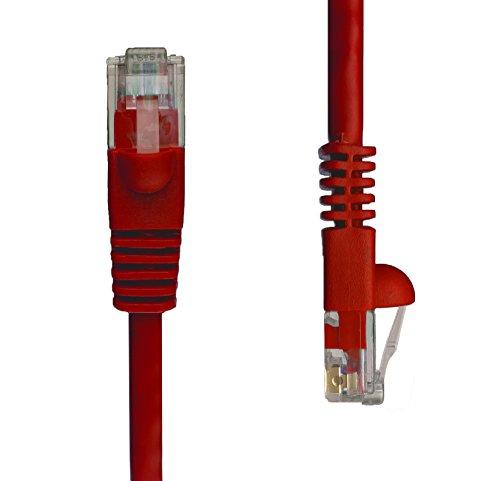NTW NTW 25' Cat5e Snagless Unshielded (UTP) RJ45 Ethernet Network Patch Cable - Red - 345-U5E-025RD