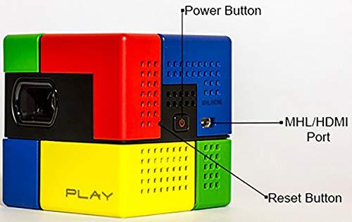 SK UO SK UO Smart Beam, Portable Mini Projector, Compatible with iOS/Android (1.80-inch, Art)