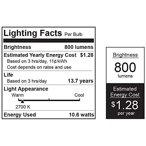 Feit Electric Feit Electric A19 LED Light Bulb, 65W Equivalent IntelliBulb Switch to Dim, E26 Medium Base, 800 Lumens 2700K Soft White - OM60/3DIMCA/LEDI