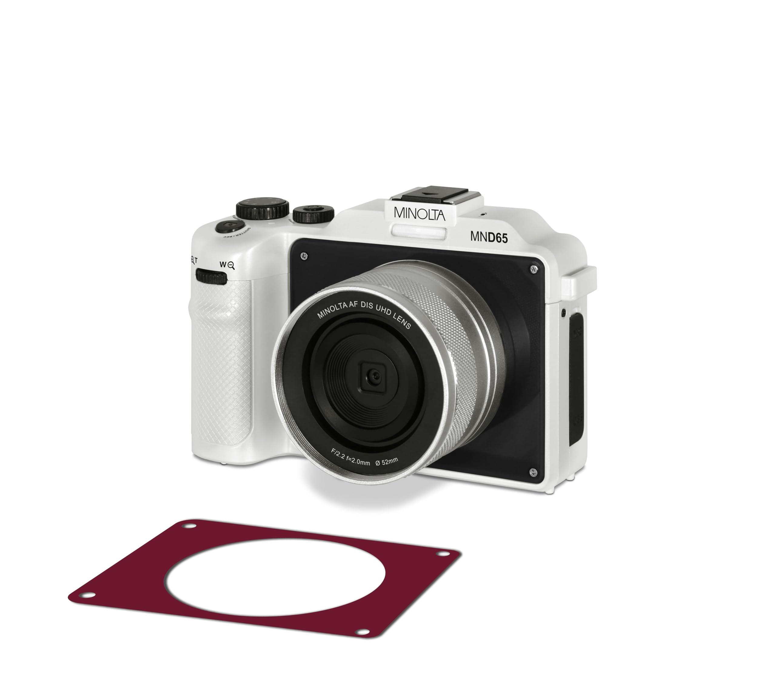 Minolta Minolta MND65 56 MP Autofocus / 4K60FPS Ultra HD Camera w/WiFi and Two Replaceable Faceplates