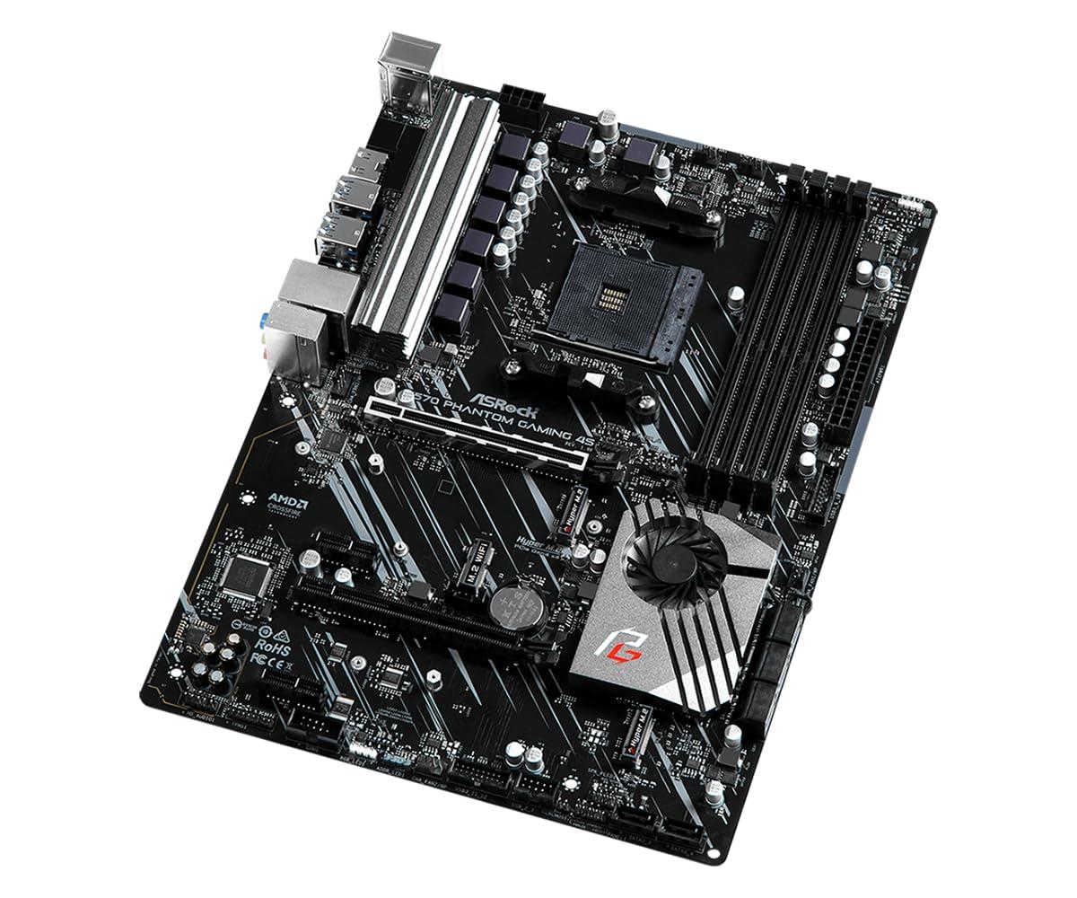 ASRock Asrock X570 Phantom Gaming 4S, AMD X570, AM4, ATX, 4 DDR4, HDMI, XFire, GB LAN, PCIe4, RGB Lighting, M.2