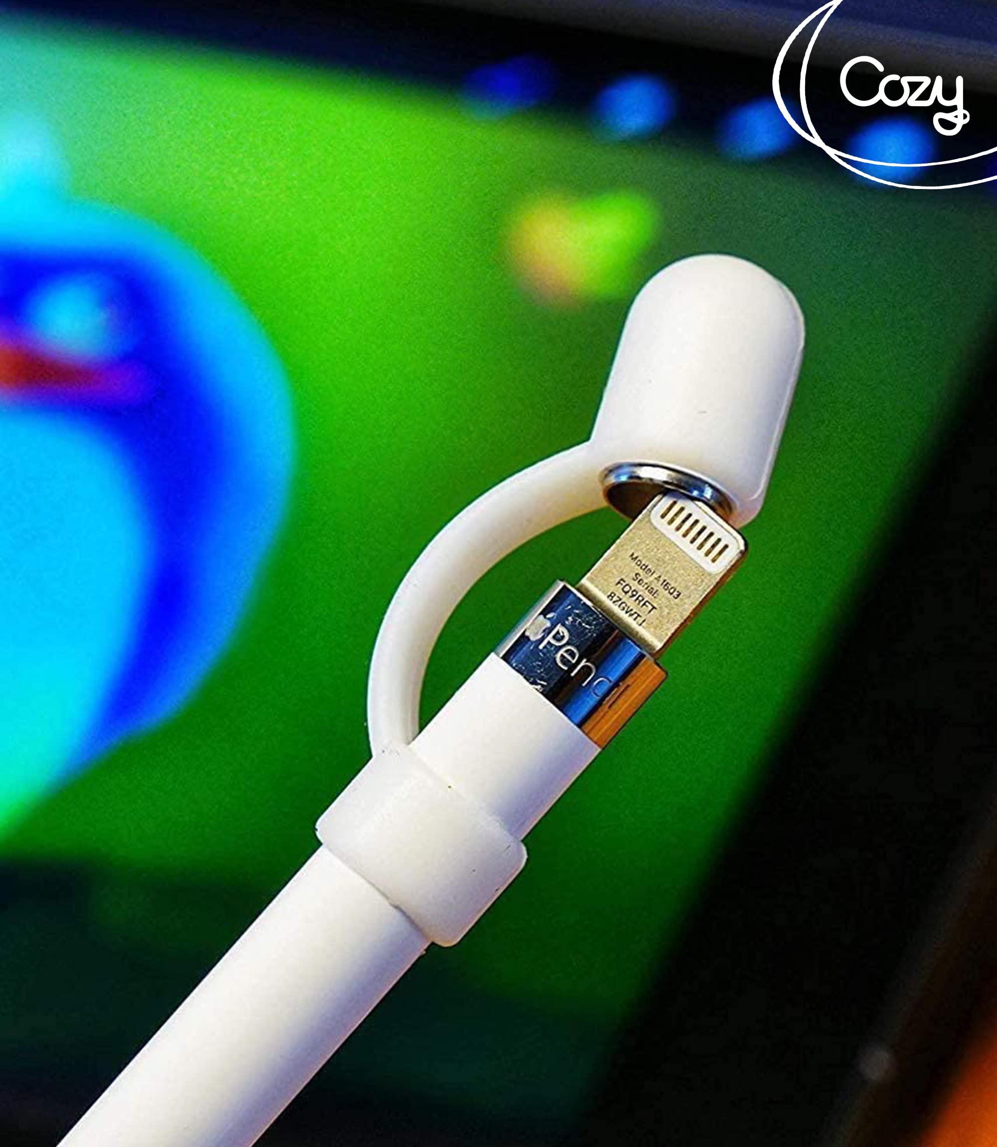 Cozy PencilCozy Apple Pencil Cap Replacement and Holder with Cap, Protective Cover & Tether Prevents Damage, Apple Pen Cap Works with Apple iPad Pro, Apple Pencil 1st Generation Cap, Apple Accessories