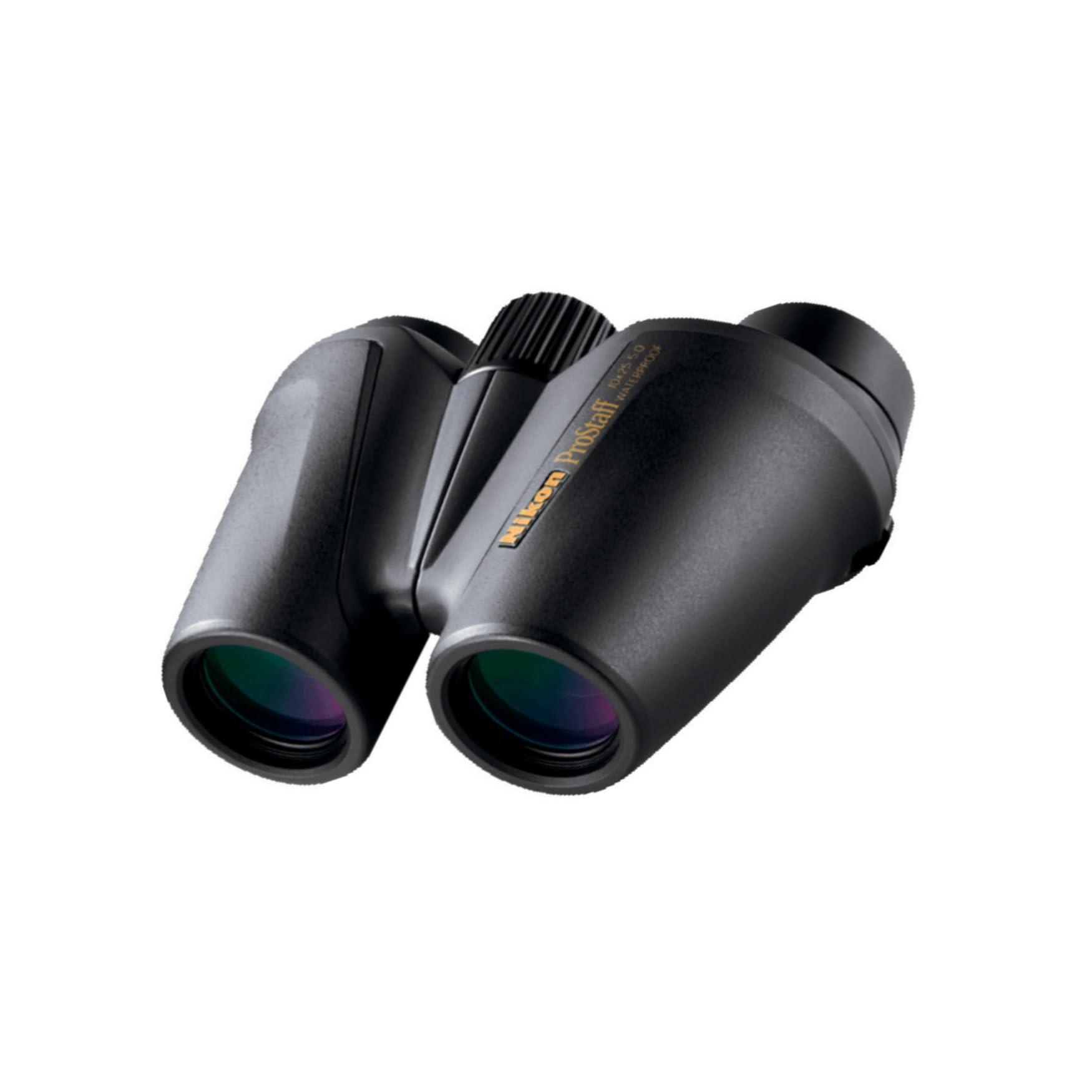 Nikon Nikon PROSTAFF 10X25 Compact Binocular ATB (All-Terrain Binocular) | Waterproof, Fogproof, Long Eye Relief, Rubber Armored Coating, Mutlilayer-coated lenses | Official Nikon USA Model