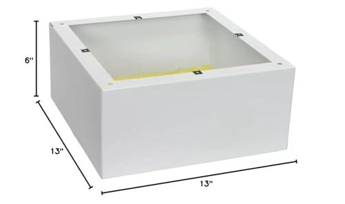Lowell Lowell CB86A Steel Enclosure for 8 inch Speaker, Surface Mount; 20-Gauge 1-Piece U.S. Steel, Welded Seams, White Finish; 6-Inch Deep; 1-Inch Thick Acoustic Batting