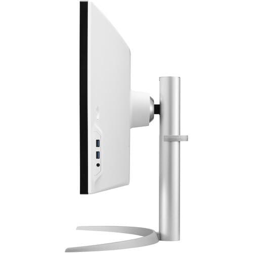 LG LG 49WQ95C-W UltraWide 49 Inch Curved Gaming Monitor 32:9 Dual QHD 5120 x 1440p 144hz Nano IPS, Compatible NVIDIA G-Sync & AMD FreeSync Pro, Built-in Displayport, HDMI 2.1, USB-C & Speakers - Bundle