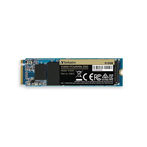 Verbatim Verbatim 512GB Vi3000 PCIe Gen 3.0 X4 NVMe M.2 2280 Internal SSD