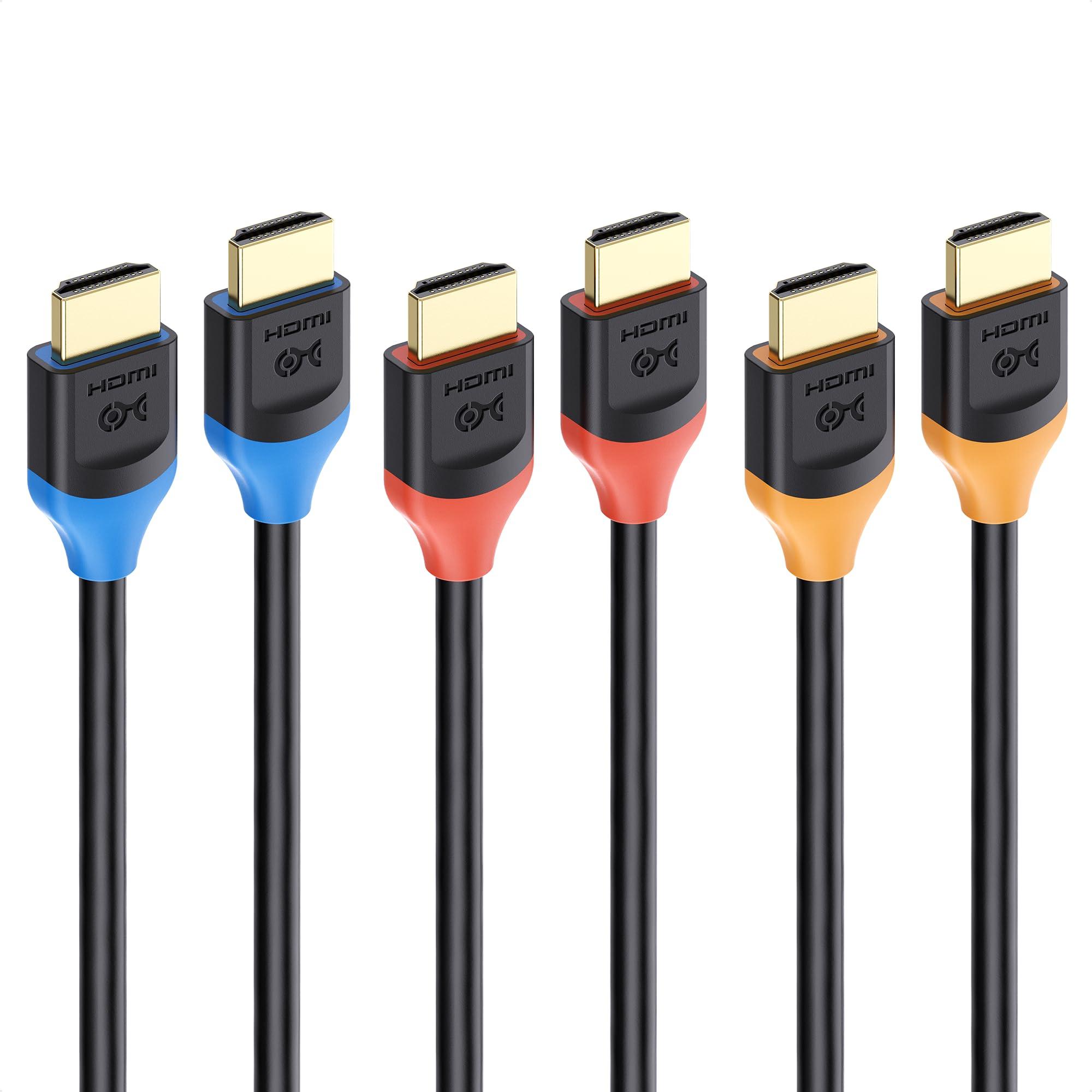 Cable Matters Cable Matters [Ultra High Speed HDMI Certified] 3-Pack 48Gbps 8K HDMI Cable 6.6 ft / 2m with 8K@60Hz, 4K@240Hz and HDR Support for PS5, Xbox Series X/S, RTX3080/3090, RX 6800/6900, Apple TV