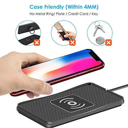 POLMXS Wireless Charger,POLMXS 10W Wireless car Charger Charging pad Fast Wireless Phone Charger pad Andriod Cell Phone Wireless Charging mat Galaxy Note10/S21/S10/S9/S22(C3)