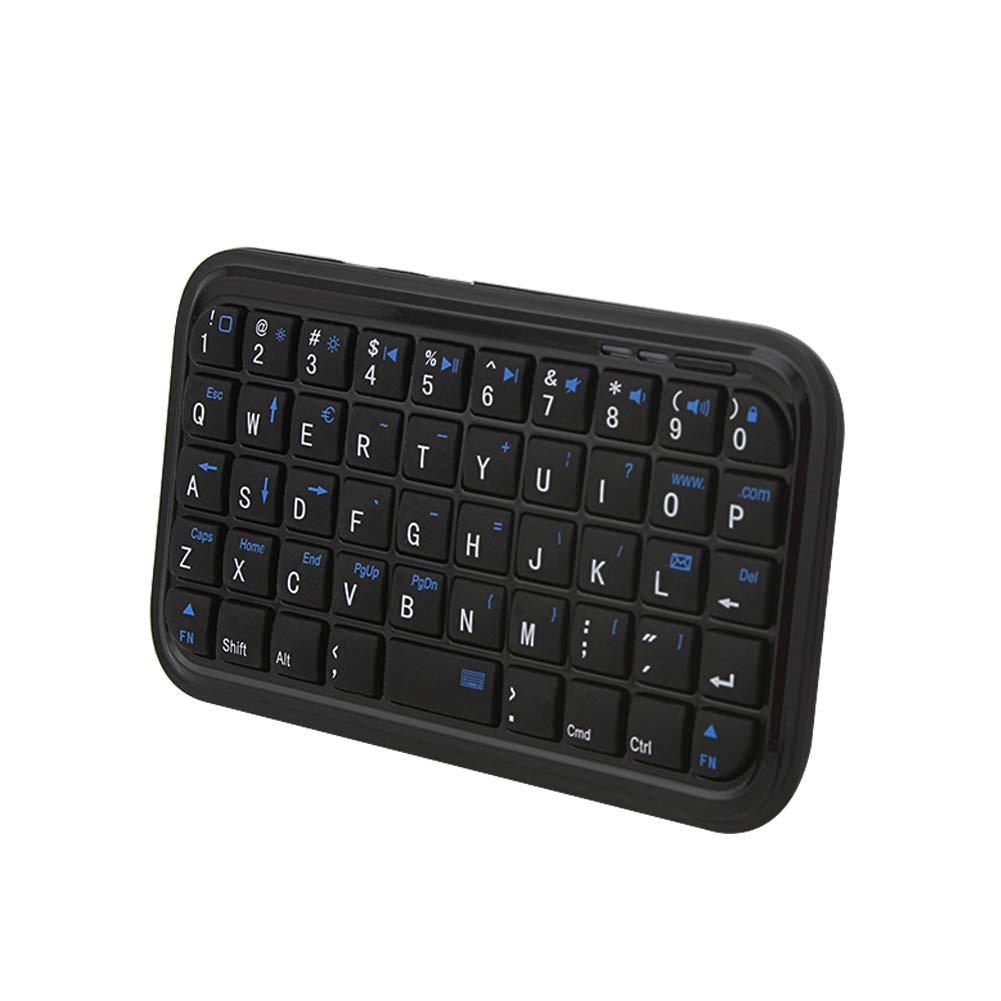 FLY WAY Bluetooth 3.0 Keyboard,Rechargeable Mini Slim Travel Size Wireless Pocket Keypad Small Portable 49 Keys Keyboard for PC Notebook Tablets Smartphones