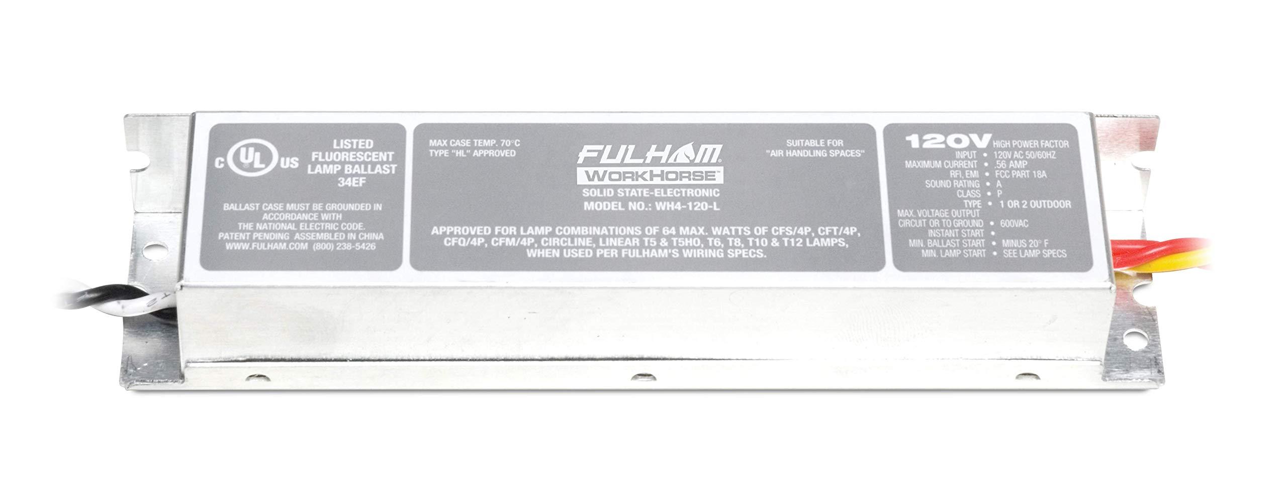Fulham Lighting Fulham Lighting Fulham WorkHorse Adaptable Ballast, WH4-120-L , Silver