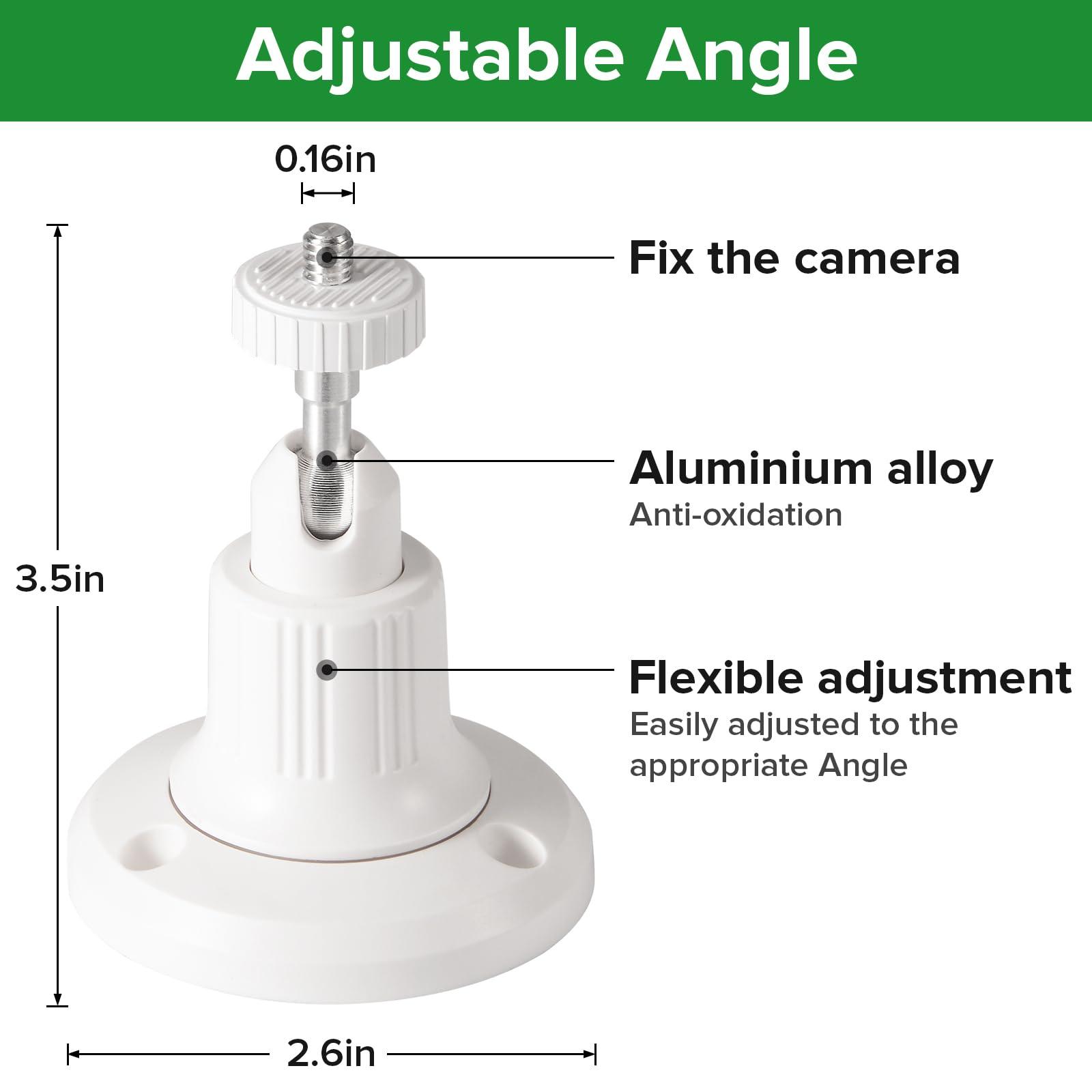 wochel 2Pack Security Camera Mount Compatible with eufy Solocam S220/C210, eufyCam 2C/2C Pro, 3/S330, 3C/S300, Easy to Install, Adjustable Camera Wall Mount with Stable and Firm Materials