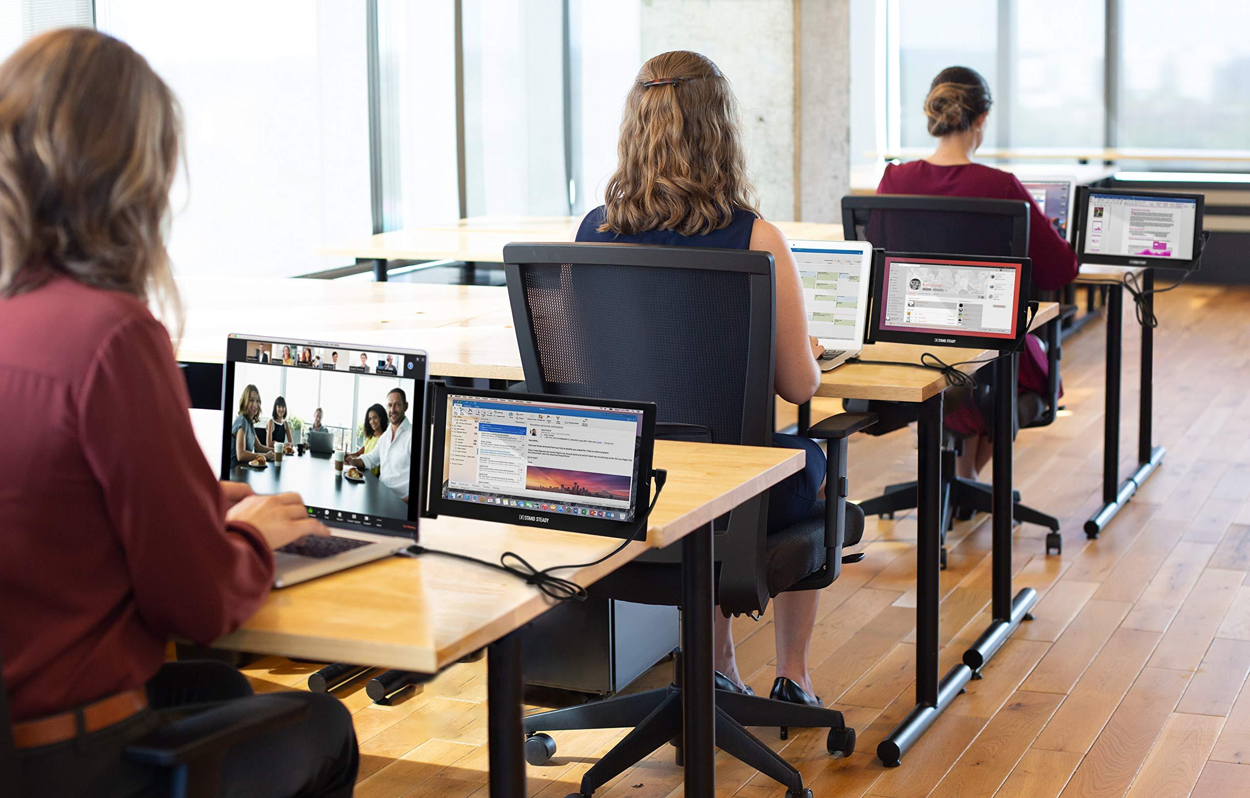 SideTrak SideTrak Slide Portable Monitor 12.5\" Screen with Carrying Case - Attaches to Your Laptop for Easy Travel - Efficient USB Power - Fits Mac and PC 13\"-17\" Laptops - Full HD IPS Display (Patent Pending)