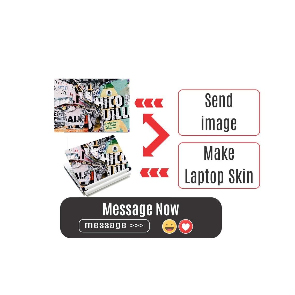 Sticker Master Sticker Master Stylish Set Yellow Laptop Vinyl Sticker Skin Cover 13 14 15 Inch Notebook Decal for MacBook Asus Acer Hp Lenovo Huawei Dell Ms Toshiba 19 inch (40.5x27 cm)