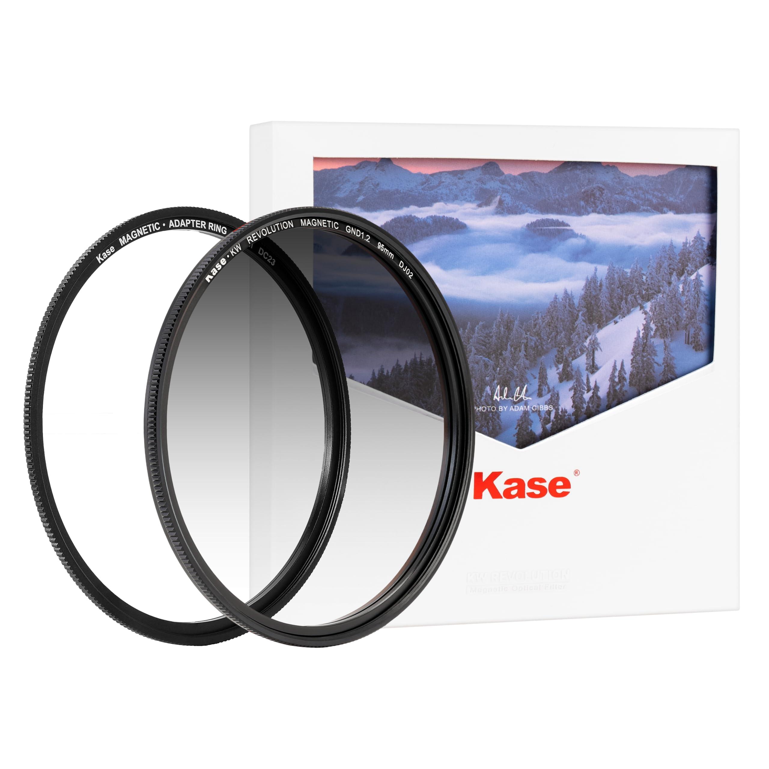 Kase Kase Wolverine Revolution Magnetic 95mm Soft Grad 1.2 ND16 4 Stop Shockproof Tempered Optical Glass Filter & Adapter