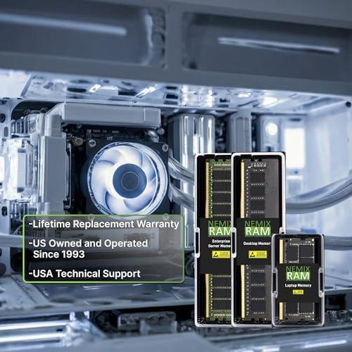 NEMIX RAM NEMIX RAM 512GB (8X64GB) DDR4 2933MHZ PC4-23400 4Rx4 1.2V CL21 288-PIN ECC LRDIMM KIT Load Reduce Server Memory Compatible with Dell PowerEdge R940xa Rack Server