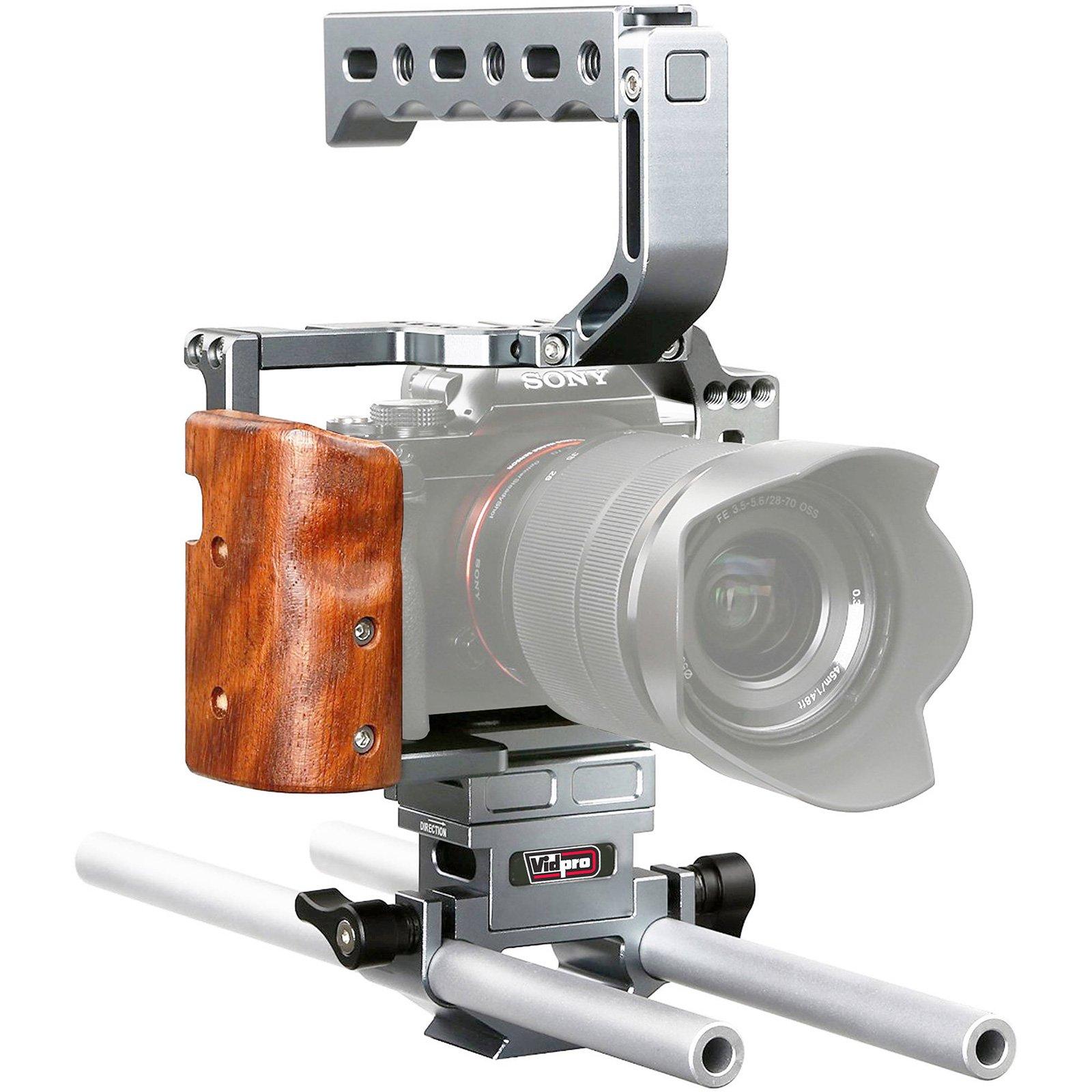 VidPro Vidpro CA-S7R Aluminum Camera Video Cage Rig for Sony Alpha A7 Series fits A7, A7 II, A7S, A7S II, A7R & A7R II Digital Cameras (NOT for A7R III - 3)