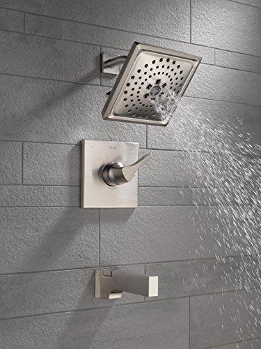 DELTA FAUCET DELTA FAUCET T14474-SS, Stainless Zura Monitor 14 Series H2Okinetic Tub and Shower Trim