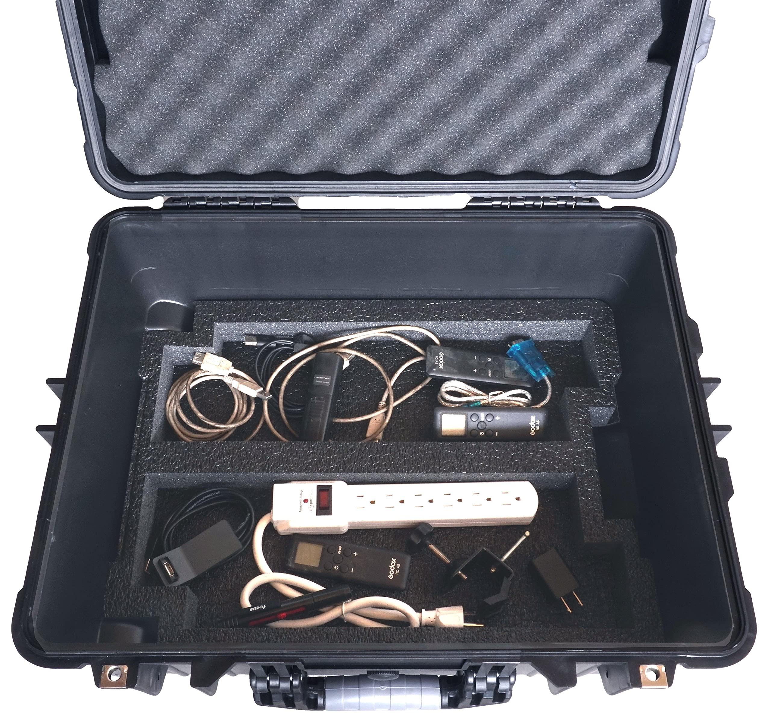 Case Club Case Club Case fits 35 Motorola R2 / CP200 / XPR 3500e Two-Way Radios in Pre-Cut Heavy Duty Wheeled Waterproof Case